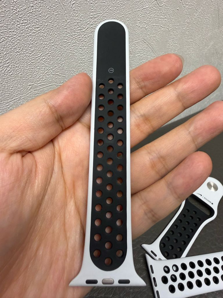 애플워치 나이키 정품 스포츠밴드 44mm 화이트--4