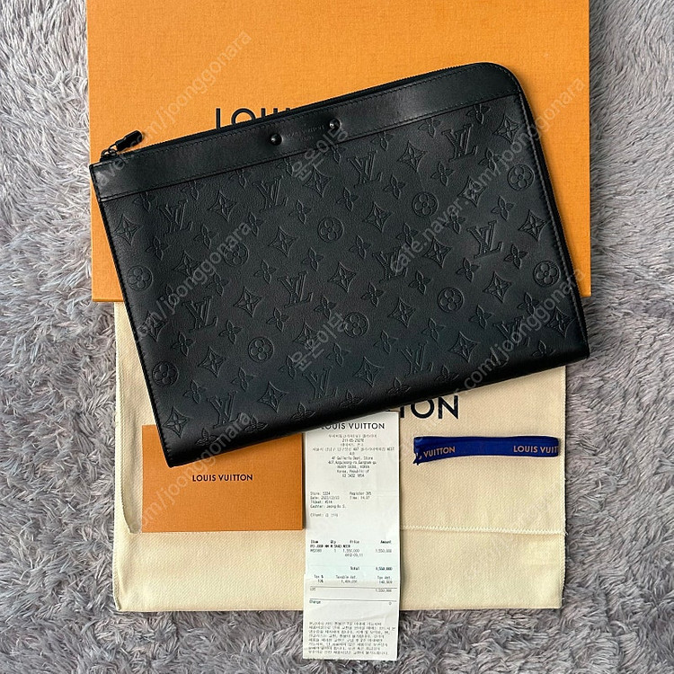 [풀구성] 루이비통 이클립스 쉐도우 도큐먼트 포쉐트 주르 클러치--9