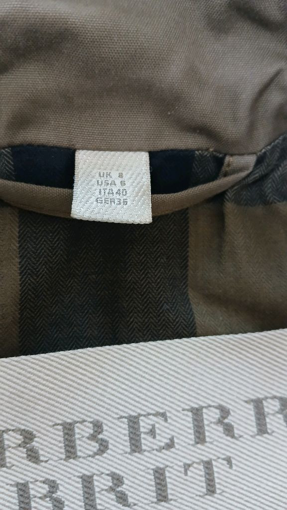 버버리 런던 더블 트렌치코트 카키(상태최상)정품--2