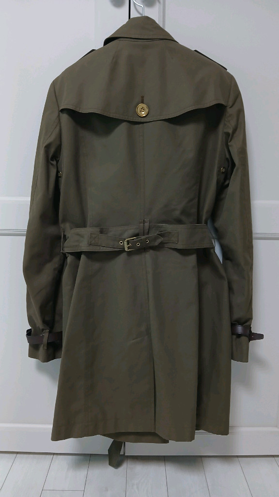 버버리 런던 더블 트렌치코트 카키(상태최상)정품--4