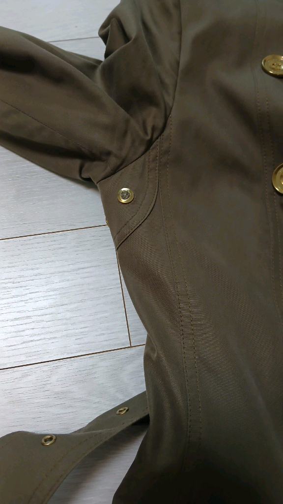버버리 런던 더블 트렌치코트 카키(상태최상)정품--8