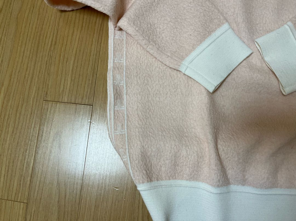 LANVIN BLANC 울 블렌드 부클 라운드넥 니트 탑 이미지