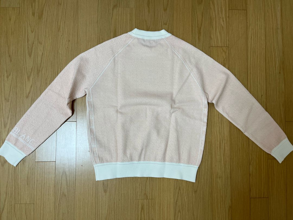 LANVIN BLANC 울 블렌드 부클 라운드넥 니트 탑 이미지