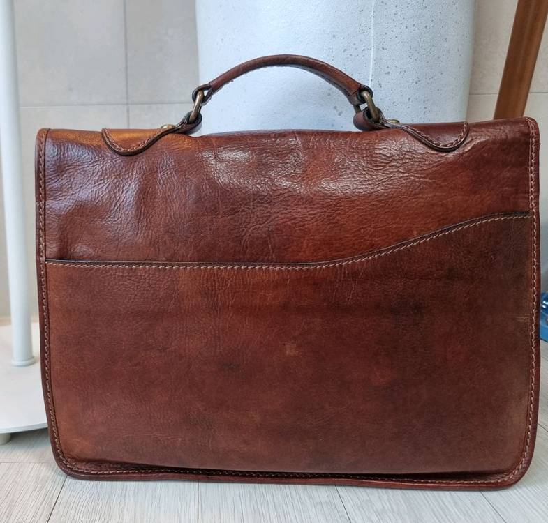 더브릿지 이태리 가죽 서류 가방--1