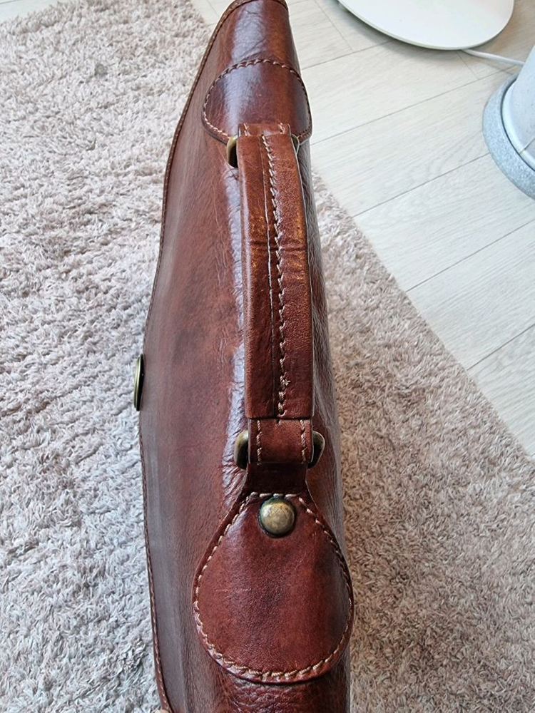 더브릿지 이태리 가죽 서류 가방--3