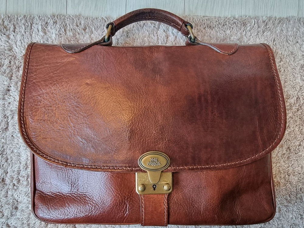 더브릿지 이태리 가죽 서류 가방--9