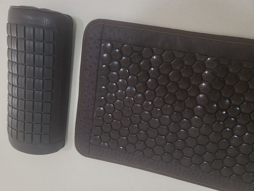 게르마늄 온열매트+배게--1