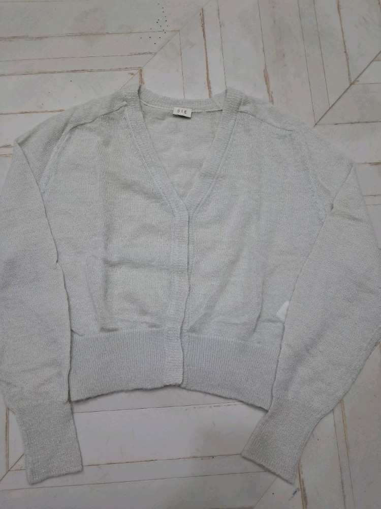 SIE 시에 멜리 모헤어 가디건 민트색--2