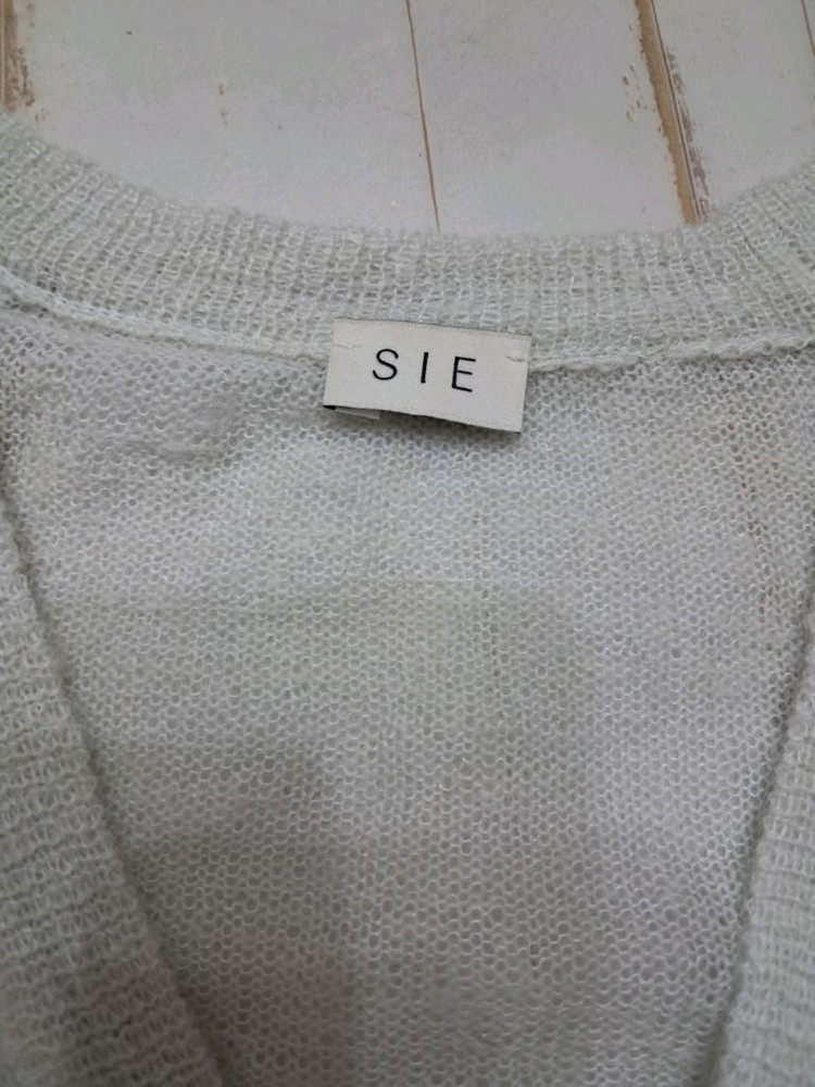 SIE 시에 멜리 모헤어 가디건 민트색--3