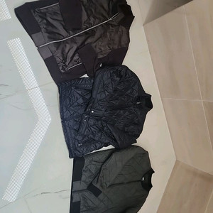 3벌 일괄!! 슈페리어골프웨어, 파크랜드, k2 누빔자켓 간절기점퍼