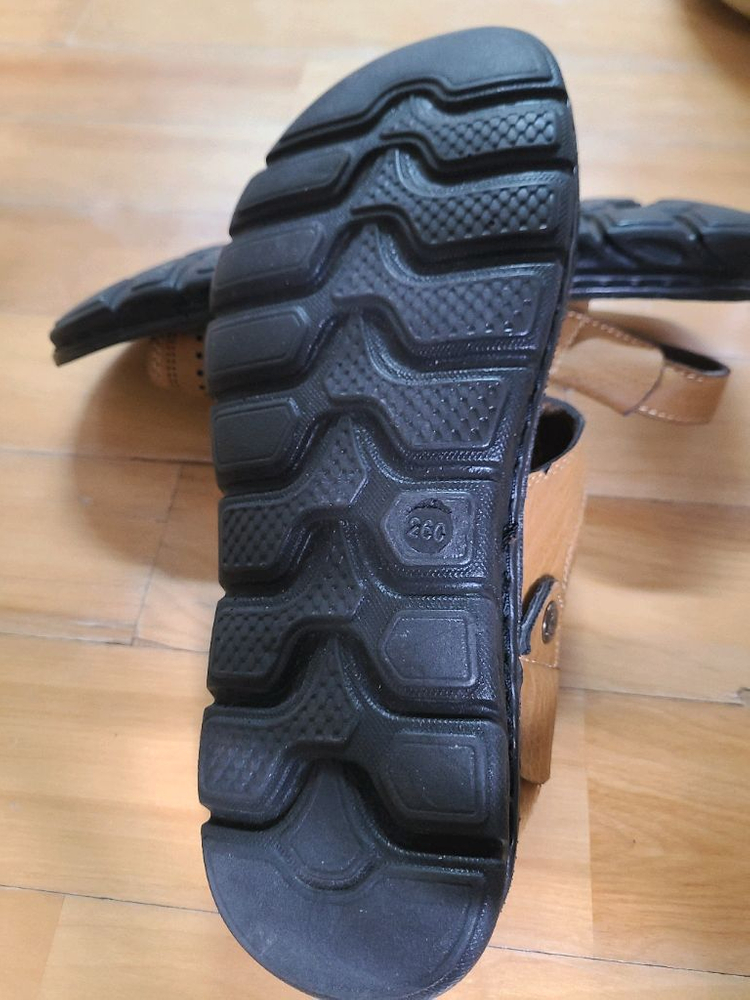 남성용 여름 브라운 샌들--3