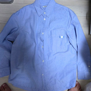 시스템옴므 정품 스카이블루 오버핏 셔츠 100사이즈