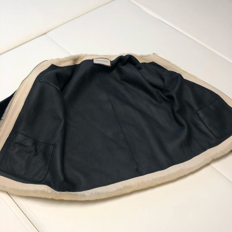 모조에스핀 리얼 양가죽 양모 무스탕 코트 정가360만원대 자켓 램스퍼--9