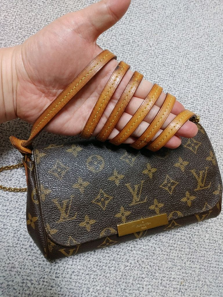 정품 루이비통 페이보릿 pm 크로스백 클러치백--5