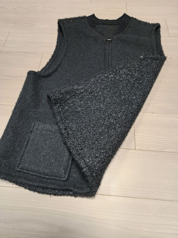 샤트렌 부클 뽀글이 조끼 베스트--6