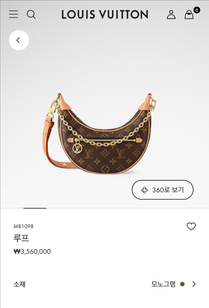 루이비통 루프 체인 모노그램 크로스백 숄더백 가방 M81098--8