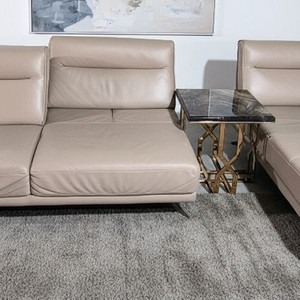 나뚜찌에디션 이태리 전체 천연가죽 등받이 전동 스윙 카우치 소파