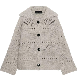 자라 여성 청키 니트 가디건 새상품 국자라 6771 133