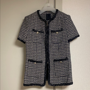 르뮈 반팔 트위드 자켓