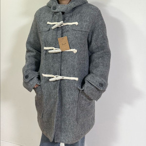 (새상품) 그레이 떡볶이 누빔 코트 남녀공용