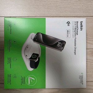벨킨 Qi2 3in1 폴더블 무선충전기. 새제품 미개봉