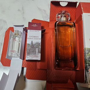 할인 에르메스 운 자르뎅 수르라 라군 향수 100ml & 7.5ml 세트 미개봉 새상품