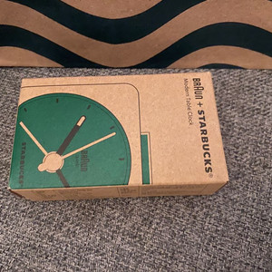 스타벅스 브라운 모던 미니시계+쇼핑백포함