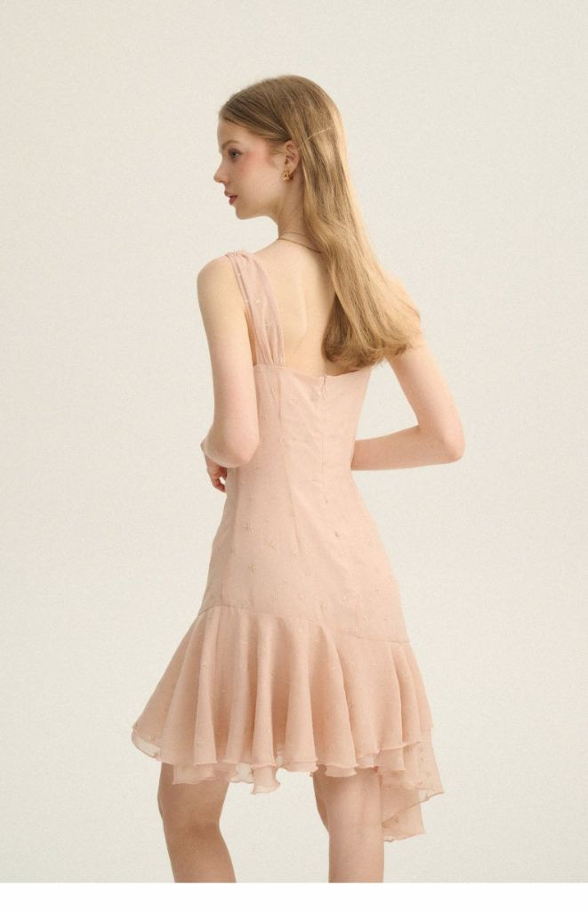 S사이즈) 신스덴 언발란스 스타 미니원피스 쉬폰미니원피스 휴양지드레스--3