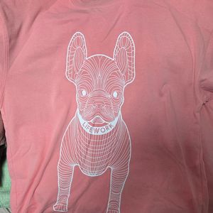 라이프워크 강아지 프린팅 티셔츠 XS