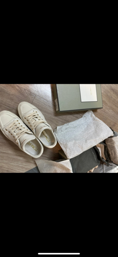 톰포드 여성 화이트 스니커즈 35 225 230--4