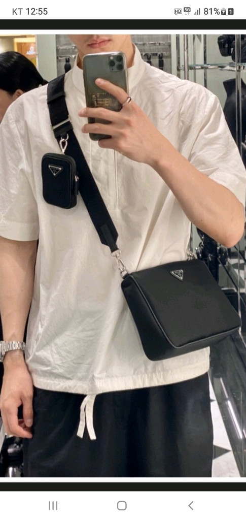 프라다 테수토 크로스백/메신저백 정품S급(감정O)구찌프라다루이비통디올고야드샤넬셀린느보테가생로랑발렌시아가버버리가방--0