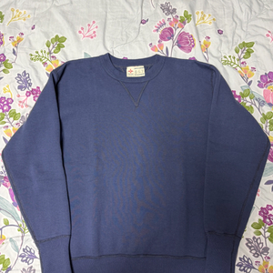 투문 루프휠 스웻셔츠 잉크블루 42/44사이즈 (새제품)