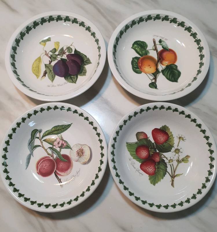 빈티지포모나 Britain 로고 파스타볼 4개 일괄--1