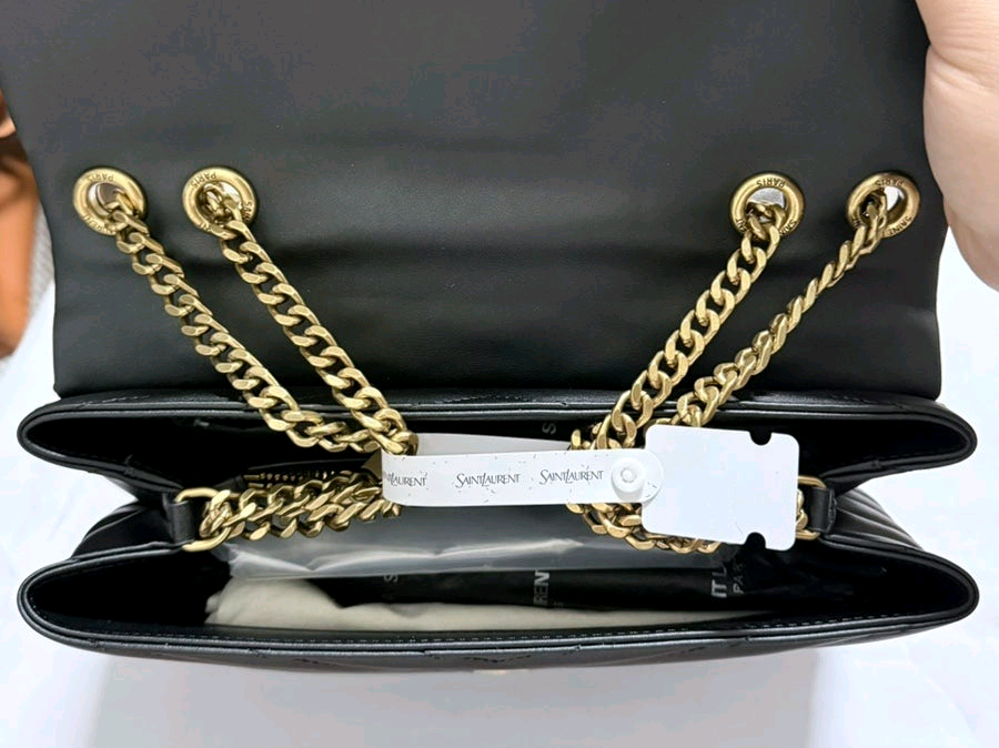 새상품>퀼팅 체인백 블랙--5