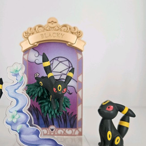 포켓몬 리멘트 블래키 스테인드 글라스 가챠 피규어 이브이즈