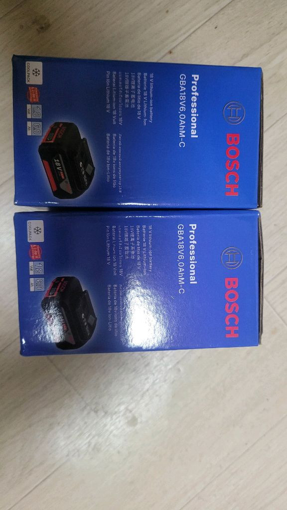 보쉬 배터리2개 6.0암페어 이미지
