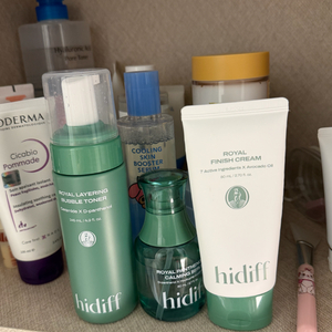 히디프 스킨케어 3종 버블토너.세럼.크림