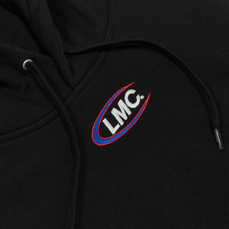 [새상품] LMC GLOW EMB HOODIE black / 엘엠씨 후드티 검정색 검은색 블랙 로고 자수 빈티지 이미지