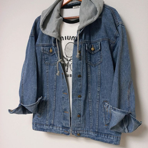 데님 오버핏 청자켓(프리사이즈)