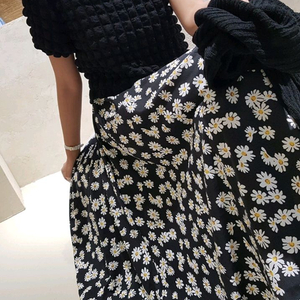 플라워 데이지 롱스커트(프리사이즈)