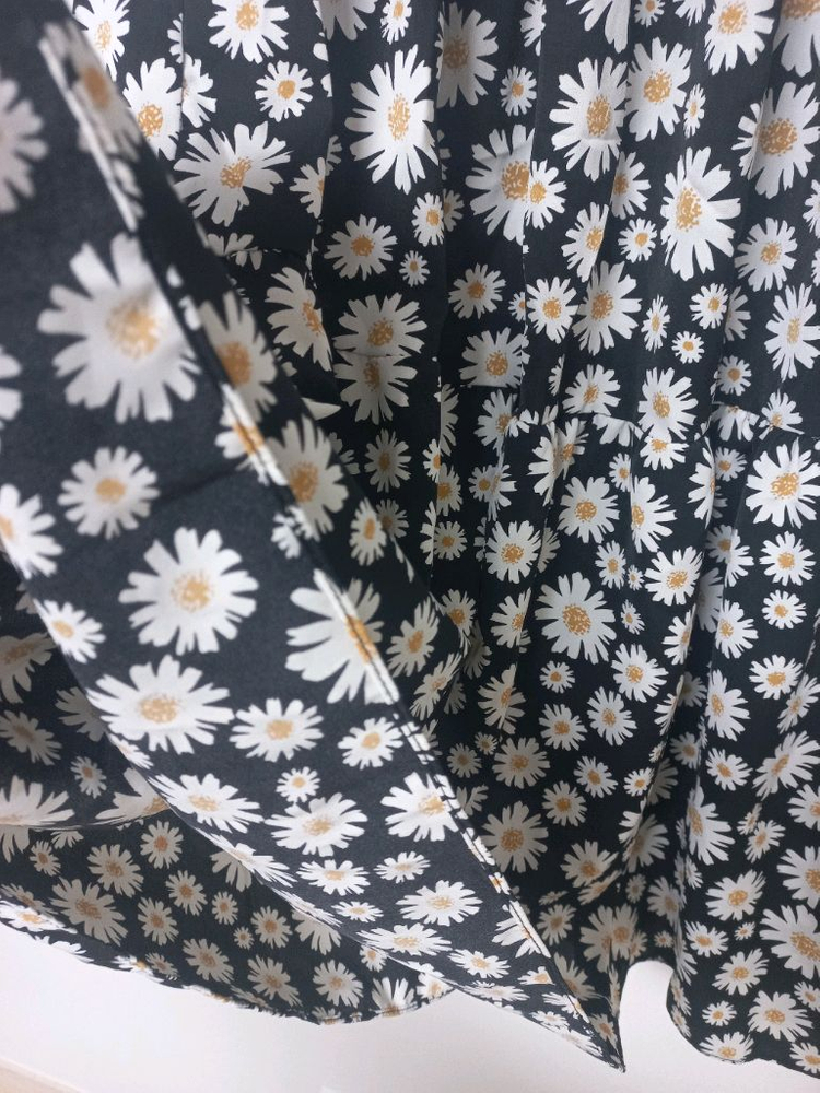 플라워 데이지 롱스커트(프리사이즈)--8