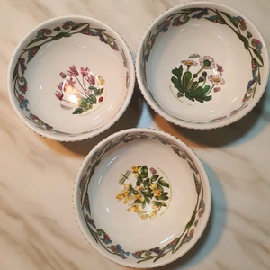 빈티지 영국 포트메리온 Britain로고 구형 면기3개값