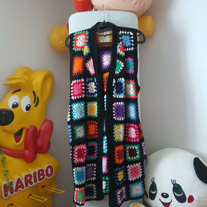 미국수입빈티지 모티브핸드메이드 조끼 (하구미,보헤미안, 아오이유우스타일)