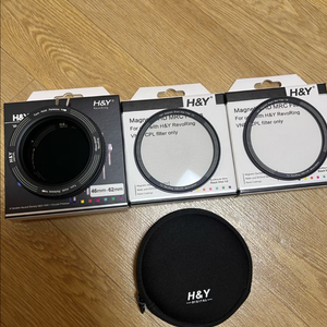 H&Y 레보링 가변 ND+CPL 46-62mm + 블랙미스트 필터 1/8 & 1/2