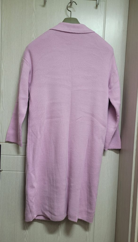 연보라색롱가디건.민트체크셔츠--1