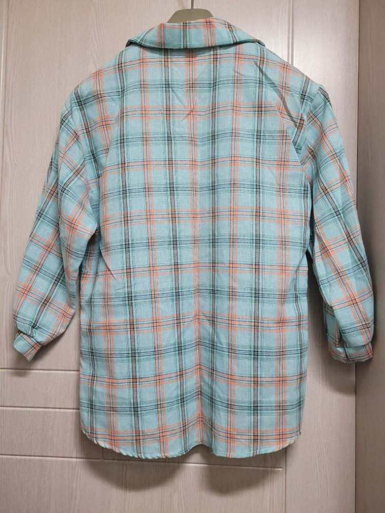 연보라색롱가디건.민트체크셔츠--6