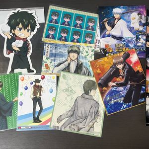 은혼 히지카타 토시로, 오키타 소고, 진선조 원화 색지 특전 포스트 카드 엽서 증명사진 필름풍 스티커 일괄 이미지