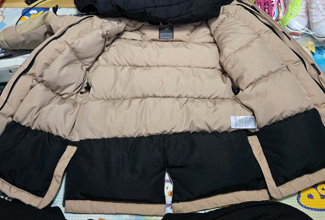 아동 140호 뉴발란스 키즈 구스 롱패딩 점퍼--2