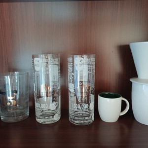 스타벅스 국내매장 정품 핸드드립 머그컵 유리컵 에스프레소잔 6개 일괄 3만원