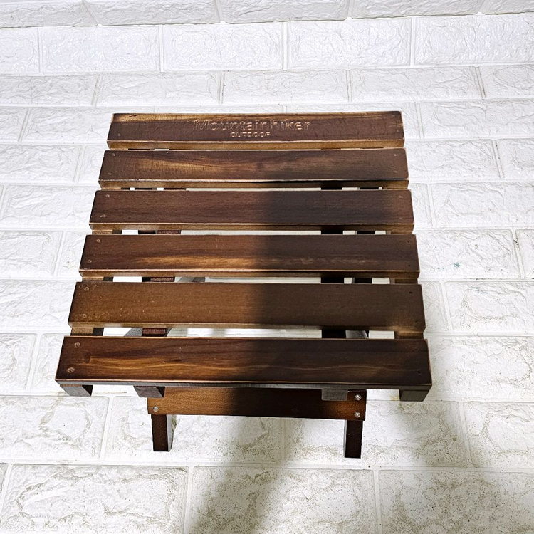 Mountainhiker 접이식 우드 스툴--1